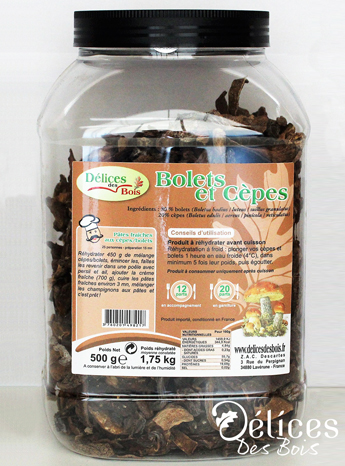 Bolet et cèpe tubo 500g