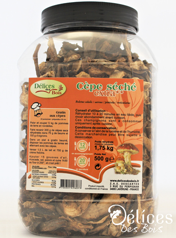 Pet jars Boletus « extra » 500 g