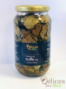 Carpaccio à la truffe d'été à l'huile de tournesol et olive